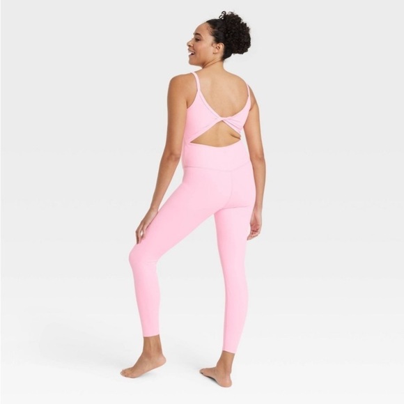 Women's Rib Full Length Bodysuit - All In Motion™ Pink new - Picture 4 of 8